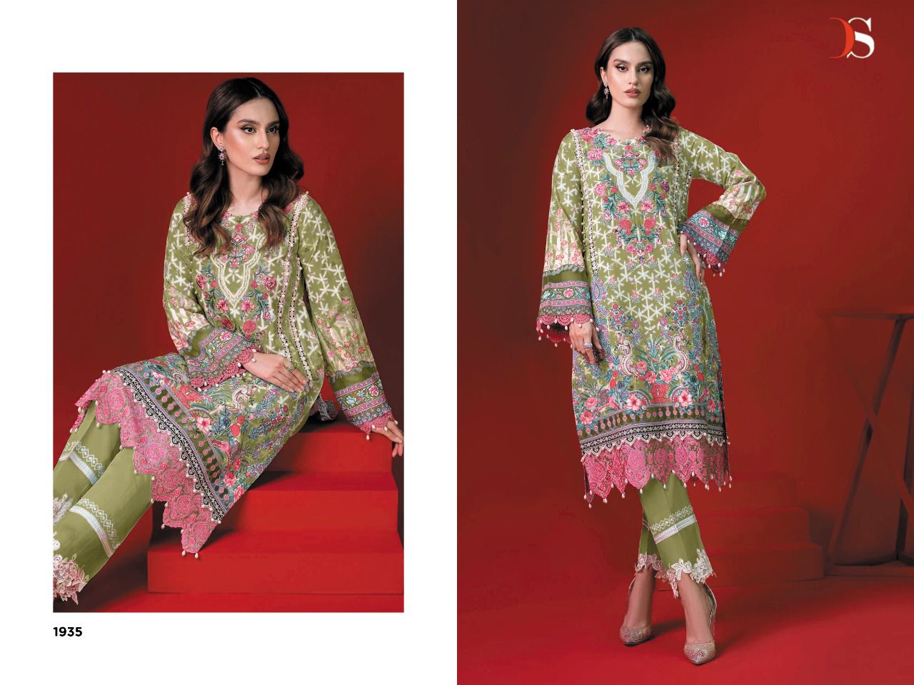 Deepsy Firdous Solitaire Casual Wear Embroidered Wholesale Pakistani Salwar Suits
